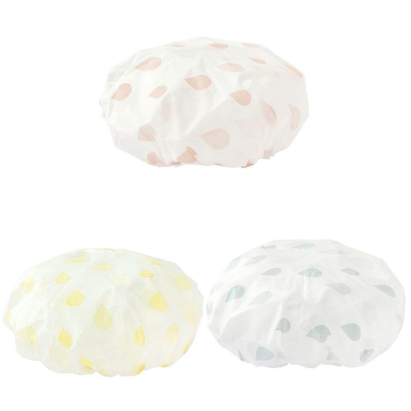 Women's Reusable Shower Cap Bonnet Douche Luxury Shower Bath Cap Swimming Cap Shower XYM002