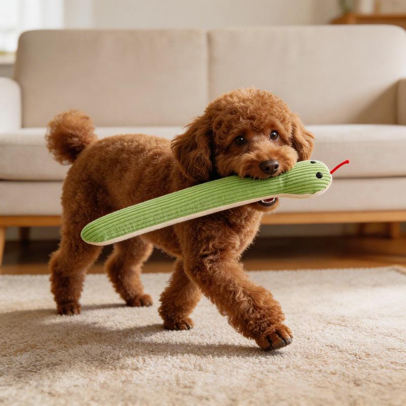 Dog Toy Snake Interactive Crinkle Sound Toy Cat Kick Toy Interactive Pet Toy For Indoor Kitten Chew Toys Pet Supplies