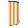 Outdoor Roller Blind - Maison Exclusive - 80 X 250 Cm - White and Orange - Manual UV-resistant