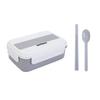 Square Lunch Box with Compartment, Wheat Straw Material, Leak - Proof, Japanese Style for Kids Student Food Container