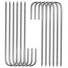 3Pcs L/Ushape Trampolines Rebars Stakes Galvanised Steel Ground Anchors Camping Tent Peg Landscape Garden Ground Stakes