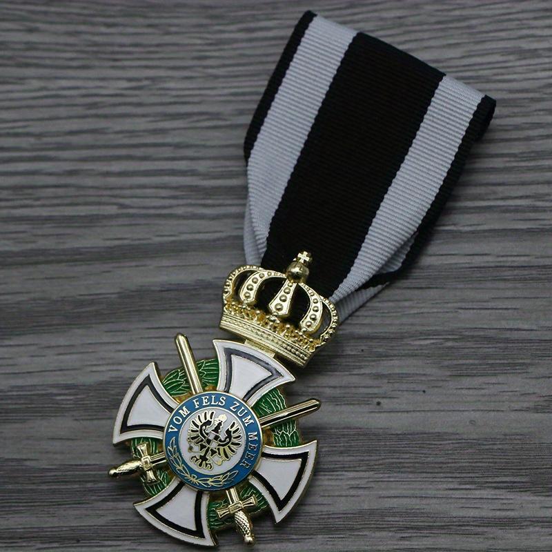 Hohenzollern Orden Mit Badge Prussian Knight Hohenzollern Order Double Sword Edition Badge Pins Brooch Jewelry Collectible
