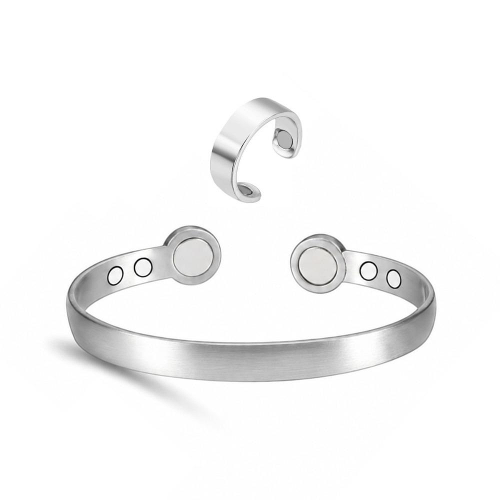 Simple Magnetic Energy Wristband Comfortable To Wear Cuff Bracelets Daily Use