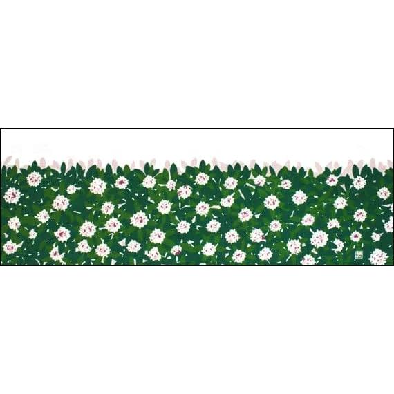 Sen no Anbo Tenugui Daphne Hand-dyed 100% Cotton Tokuoka Made in Japan 35cm x 100cm