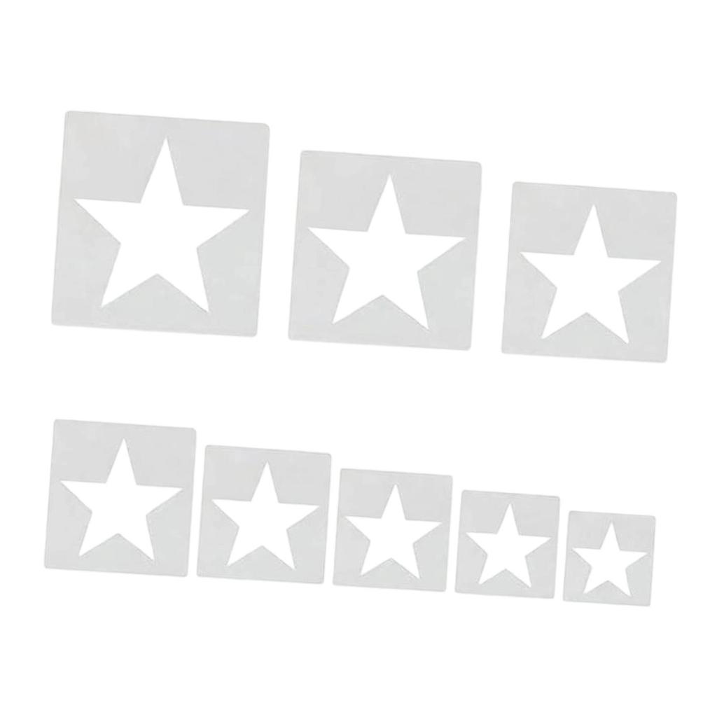 8 Pieces Stencils for Painting Geometric Templates Easy to Clean Patterns for on