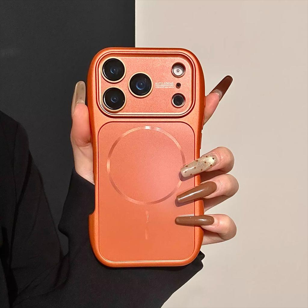 Luxury Small Waist AG Matte For Magsafe Charge Magnetic Case For For Iphone 17 16 15 14 13 Pro Max Shockproof Bumper Cover