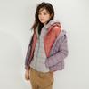 Leichte Damen Kurze Daunenjacke mit Kapuze Slim Fit Weiße Ente Warmer Mantel Lässiger Koreanischer Stil