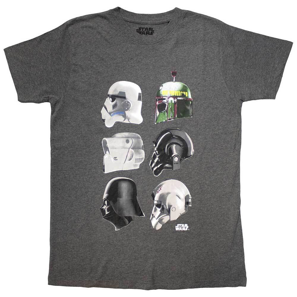 Star Wars Helmet Profiles T-Shirt Grey New Unisex T-Shirt S