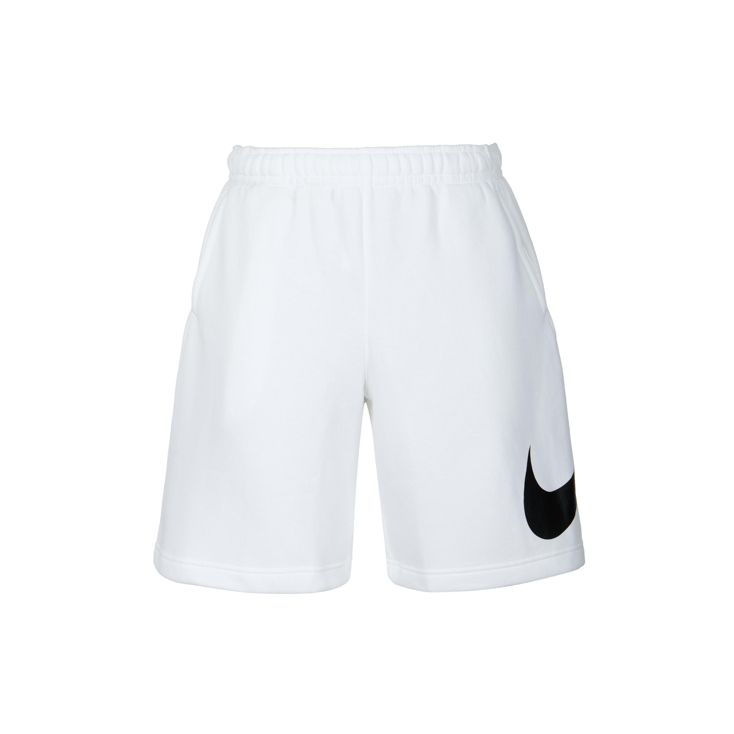 Nike Sportswear Club Graphic Shorts White Black Men s BV2721-100 L