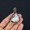 Moonstone 999 Copper Wire Wrapped Pendant, Handmade Gemstone Pendant, Gift For Mom Antique Jewelry