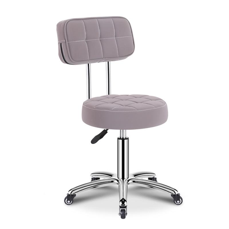 Hairdressing Rotating Salon Stool - Large Barber & Beauty Chair with Rollers