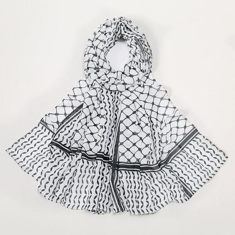 Printed Chiffon Headscarf Arabian Scarf Middle East Dubai Turkey Palestinian Hijab Scarves