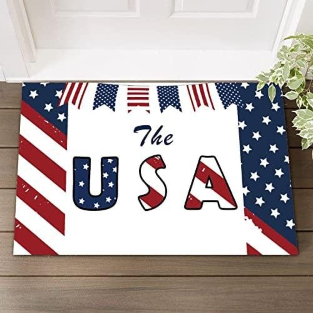 Puerto Rico Welcome Symbol Doormat - Cultural Non-Slip Floor Mat for Bedroom - Washable Holiday Home Decor Carpet Rug Mat