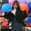 Adorable Black Cat Shaped Plush Toy Soft Stuffed Doll For Cozy Comfort And Play