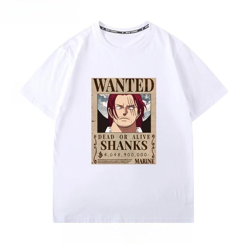 Straw Hat Luffy Chopper ONE PIECE Twodimensional Design Shortsleeved Top Pure Cotton Shortsleeved Mens and Womens Tshirt
