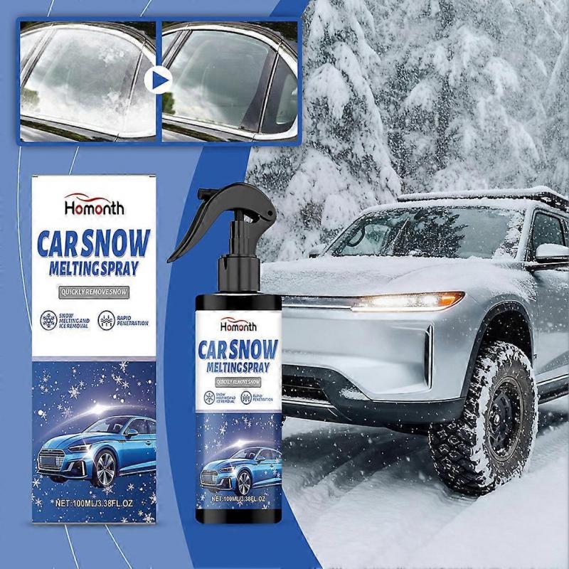 Car Windshield De-Icer Fast-Acting Ice Melting Spray for Windshields for Fridges/Freezer Inside