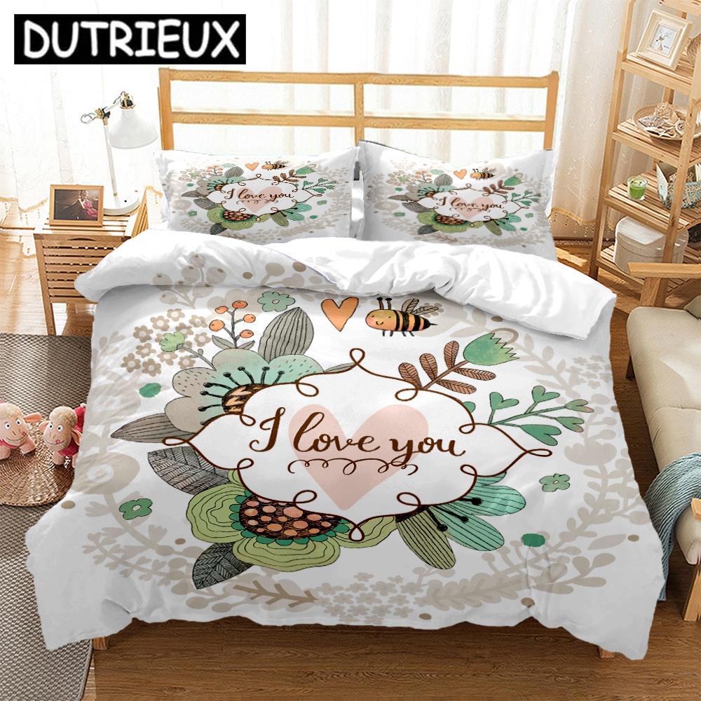 Comforter Bedding Set With Rabbit Design - King Size For Teens Double & Children'S Beds - S & Comforter Included