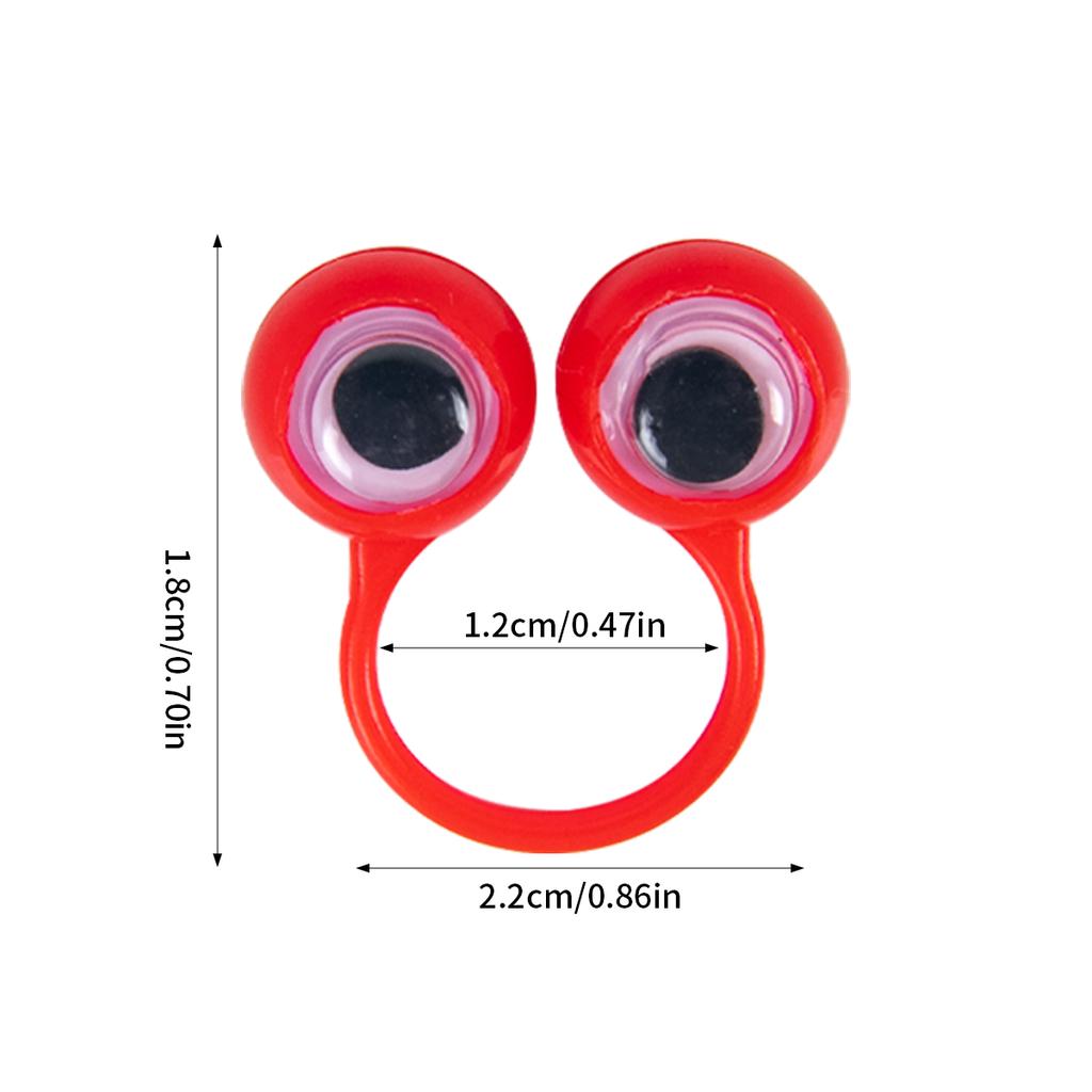 20 buc Inele aleatorii drăguțe pentru globul ocular, păpușă cu degetul globului ocular, jucării pentru favoare de petrecere pentru copii, ziua de naștere, consumabile pentru petrecerea de nuntă de Halloween