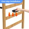 1/2/3Pcs Dorm Bed Ladder Foot Support Anti-Slip Surface Snap-On College Bunk Bed Ladders Foot Saver Step Cushion