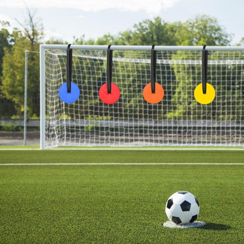 4Pcs Soccer Goal Targets Adjustable Football Training Disc Football Training Targets Plate Soccer Hockey Shoot Targets