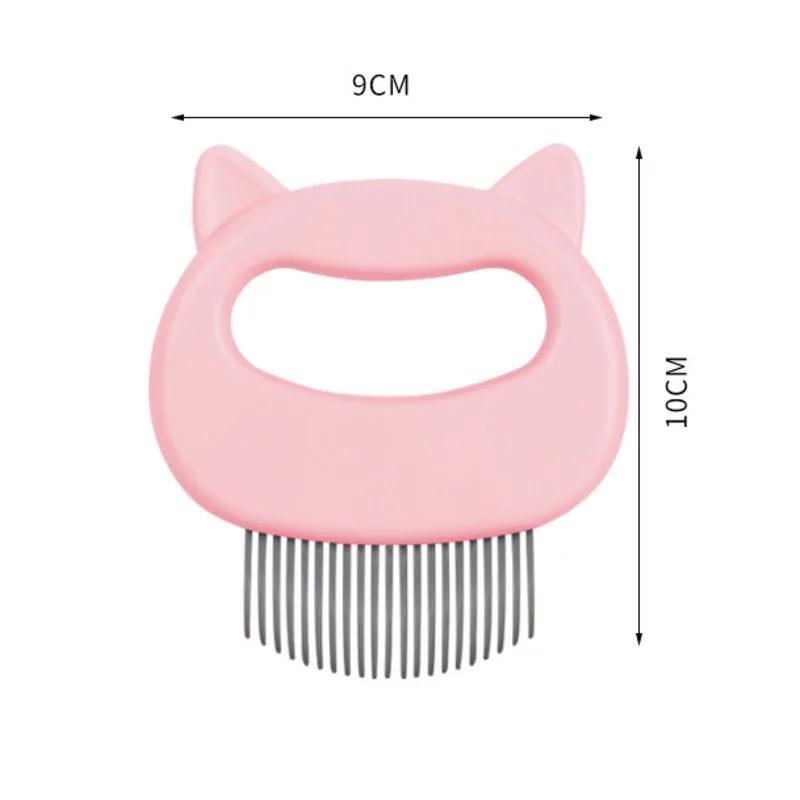 Peines para perros y gatos, cepillo depilatorio, herramientas de aseo para mascotas, peine de masaje para perros, cepillo con mango bonito, elimina pelos sueltos, suministros para mascotas y gatos.