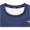 Mizuno Running Wear Dry Aeroflow Aurora Short Sleeve Highly Breathable Reflective Print J2MAB004 Estate Blue T-Shirt Men's