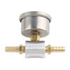 Universal 1/8Npt Fuel Pressure Gauge Liquid Filled Polished-Case 0-160Psi And Adaptor Kit For Car Fuel Injection Systems