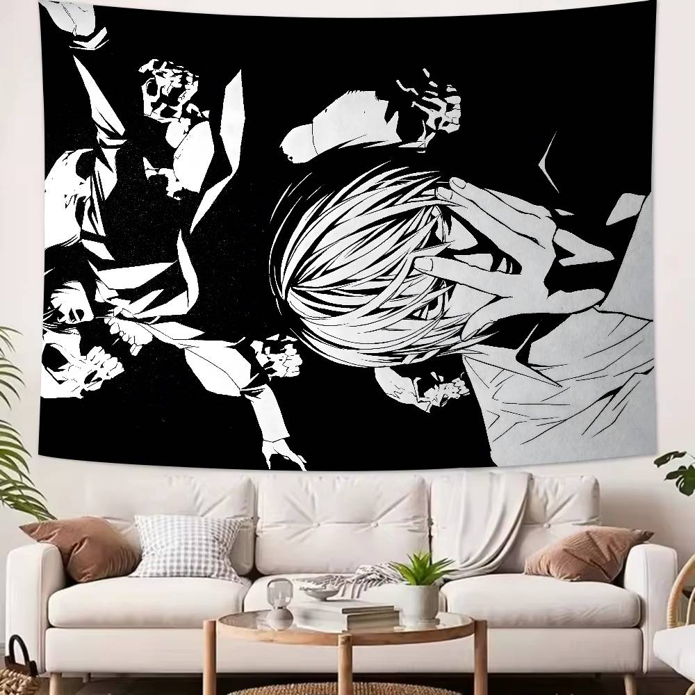 Fashion Hot DDeathS Cool NNote Anime Tapestry Decoration Bedroom Dormitory Background Cloth Holiday Living Room Club Tapestry