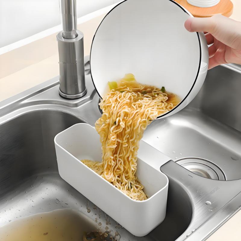 Kitchen Sink Drain Basket Multi-Functional Card Slot Kitchen Sink Strainer Food And Vegetable Wash And Drain Basket