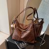 Casual Retro Commuter Tote Bag Women's Large-capacity Spring New Fashion Shoulder Bag Lightweight Backpack