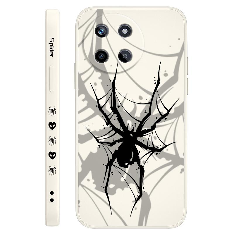 

Cool Spider Phone Case For OPPO Realme 14 13 12 11 10 9 9i 8 8i 7 Pro Plus C35 C21Y C25Y C25 4G 5G Liquid Silicone Cover Realme 11 4G белый