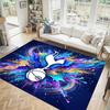 Tottenham Hotspur Design Crystal Velvet Carpet Cozy Non?Slip Printed Rug For Bedroom Living Room Entrance