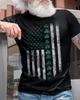 St  Patricks Day Shirt Distressed American Irish Flag Shamrock Tee St Patty Day