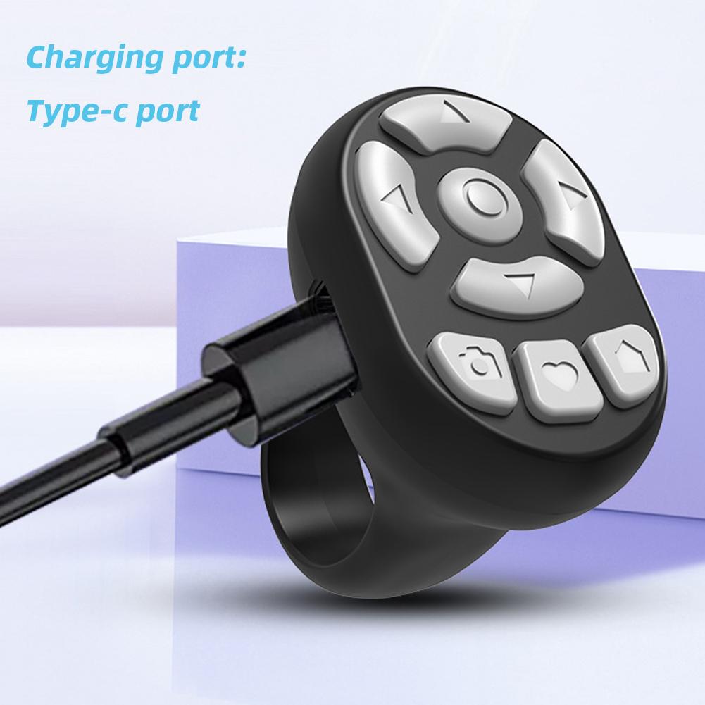 Bluetooth Wireless Remote Control E-book Page Turner Controller Multifunction Wireless Camera Shutter Selfie Remote For TikTok