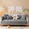 Thickened Sofa Cover Jacquard Slipcover Solid Color Linty Sofa Covers For Living Room Anti -Slip Multiple Sizes Soft Home Decor
