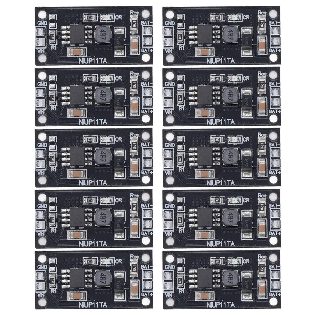 10 Pcs 1S NiMH NiCd Battery Charging Module Sturdy Hard Wearing PCB NiMH NiCd Battery Power Board
