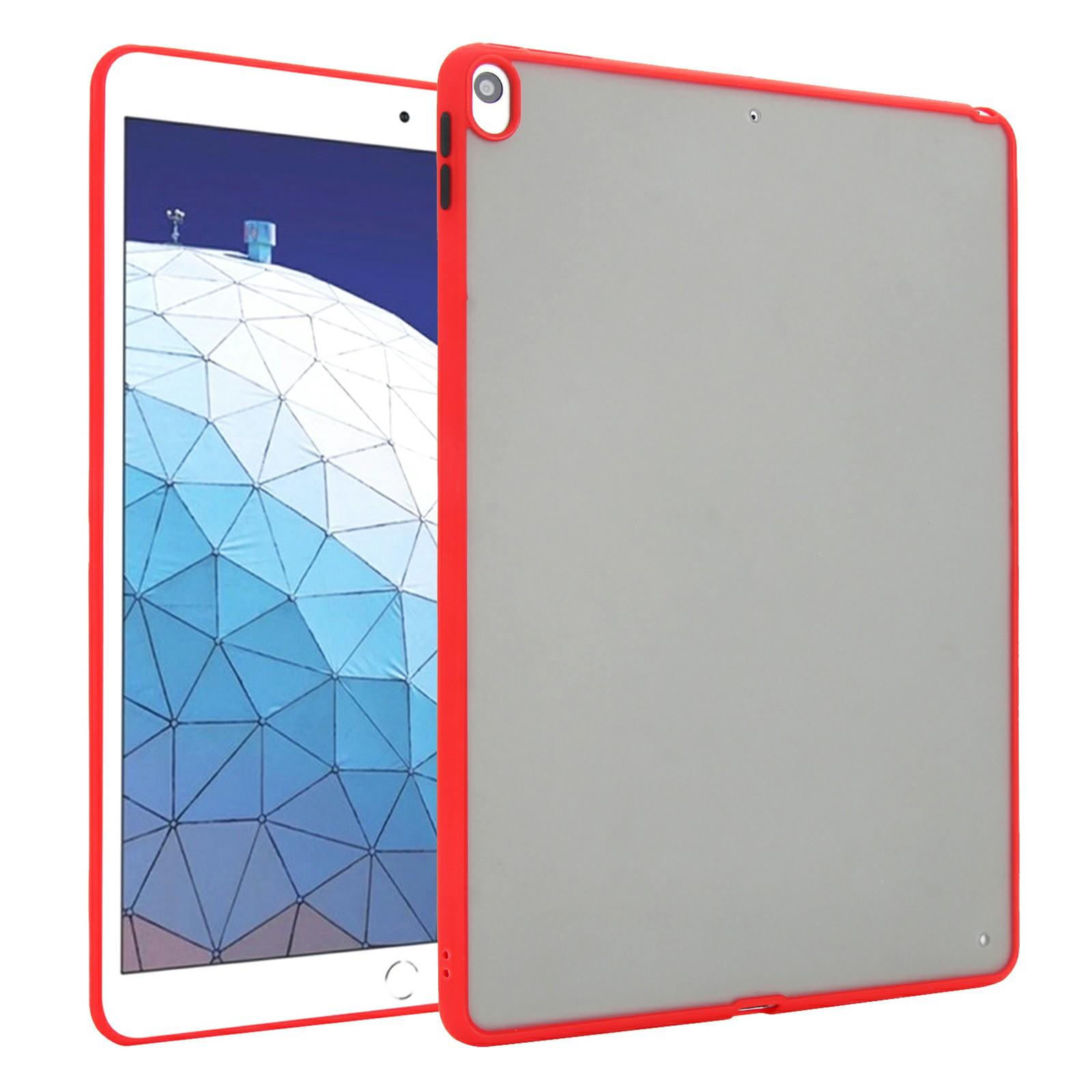 

For iPad Air 10.5 inch (2019) Case Skin Touch Matte Acrylic TPU Shockproof Tablet Cover Red