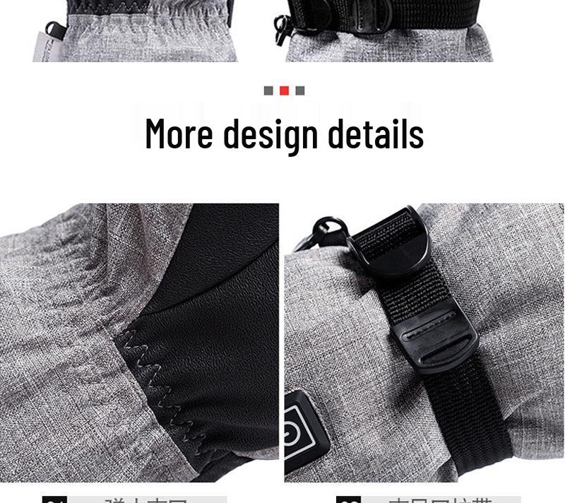 Waterproof Heated Touchscreen Gloves for Outdoor Activities