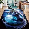 Fiery Dragon Artwork Office Rug Chair Mat, Entryway Carpet, Suitable for Front Door, Bedroom, Living Room, Desk, Holiday Gift