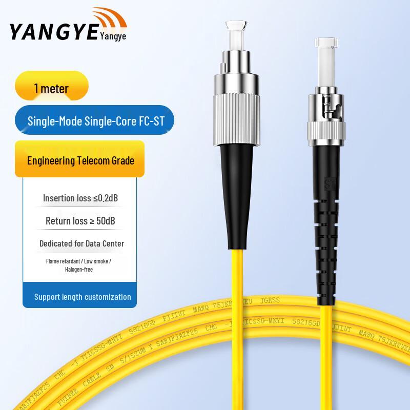 

Yangye Telecom-Grade Fiber Optic Patch Cable 1m