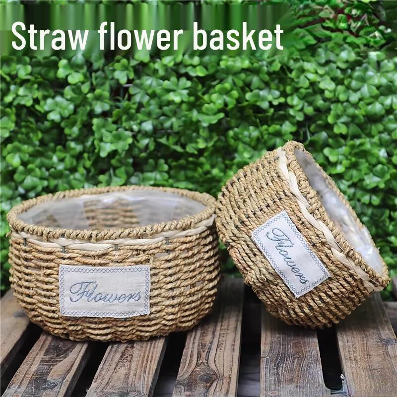 Handmade Woven Flower Basket