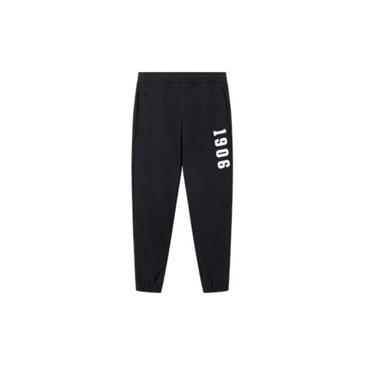 

New Balance Mid-Rise Plain Joggers Men Bottoms Black AMP31318-BK