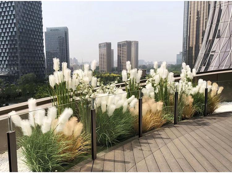 Nordic Reed & Foxtail Grass Artificial Office Plants Window Decor 