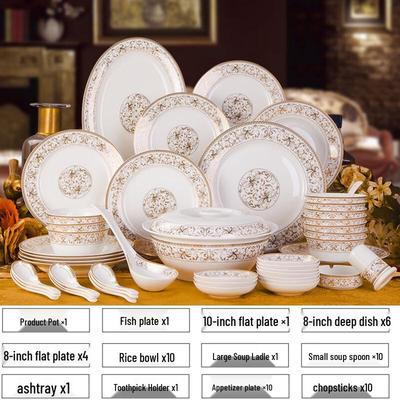 Xiongxiazi Jingdezhen Ceramic Dinnerware Set
