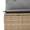 Vidaxl 8-Cz. Gartenmöbel-Set mit Kissen, Beige, Polyrattan