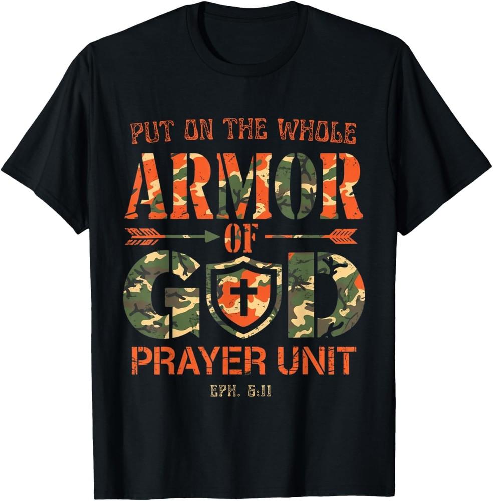 Vintage Camo Armor Of God Christians Religious Camouflage Unisex T-Shirt Unisex T-Shirt XL