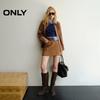 ONLY 2025 Summer Suede-Like Snap Button Long Sleeve Shirt