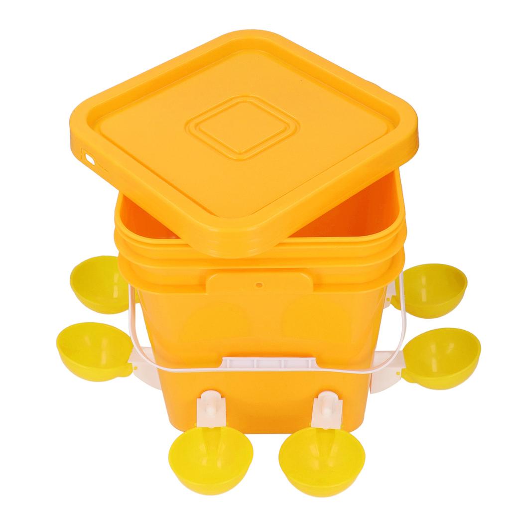 Automatic Chicken Waterer Set Low Spillage Self Replenishing Poultry Waterer Dispenser for Chicken Bird Goose Turkey