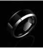 8mm 316 Titanium Ring Titanium Black for Men and Women