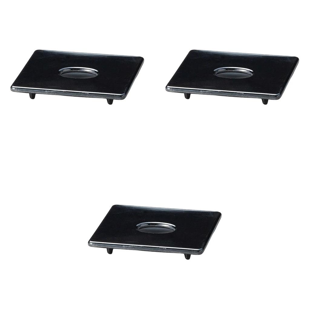 Set of 3 Melamine Tea Bag Box Strainers [7.5 x 7.5 x 0.3 cm]  Western-style Tableware, Melamine, Made in Japan, Setomonohonpo